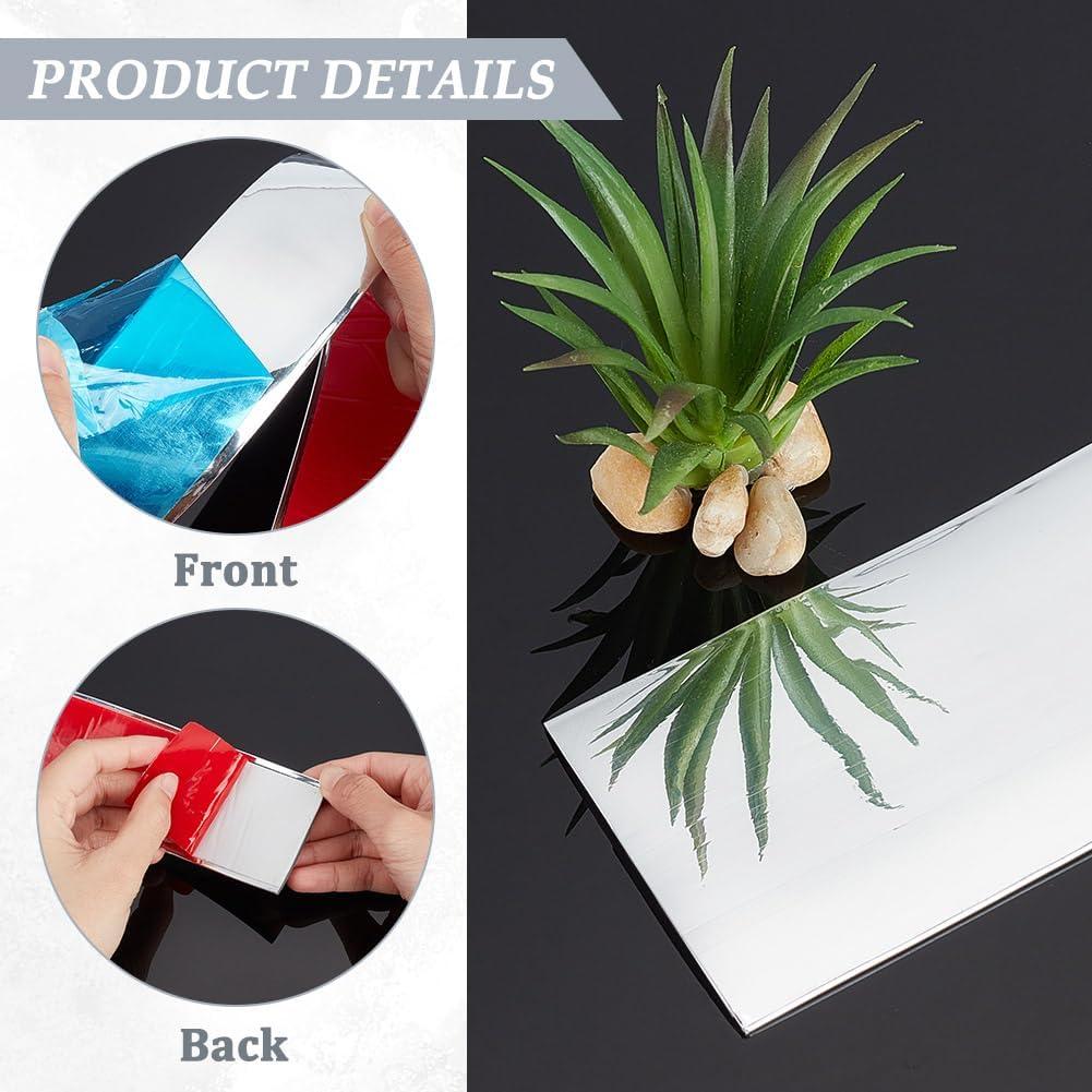 Moldura Autoadhesiva NBEADS 6m x 5cm PVC Plata para Pared