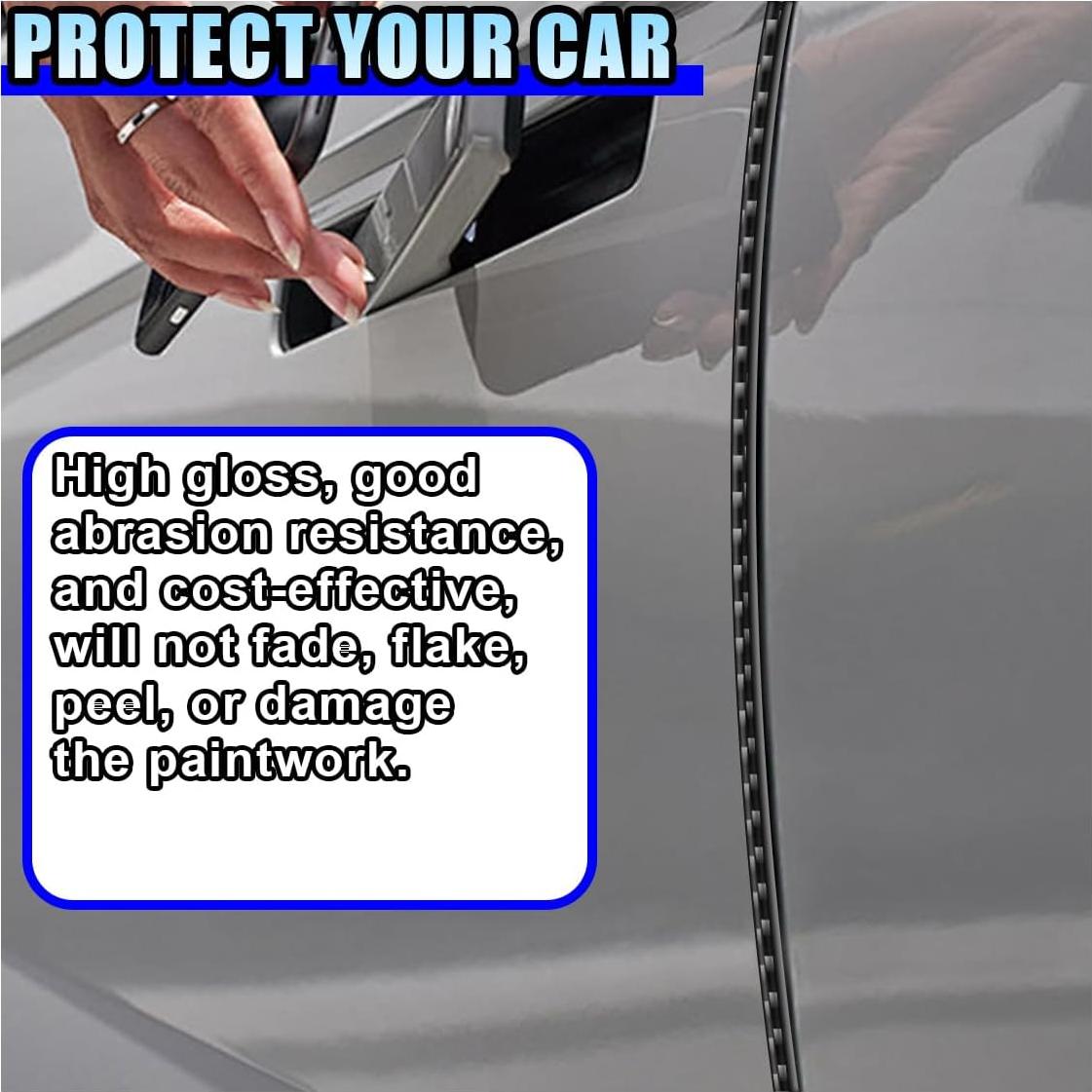 Protector de Bordes de Puerta de Coche LHDOS 5M Fibra de Carbono