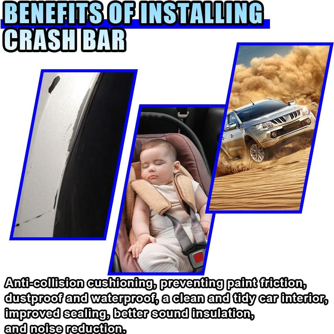 Protector de Bordes de Puerta de Coche LHDOS 5M Fibra de Carbono