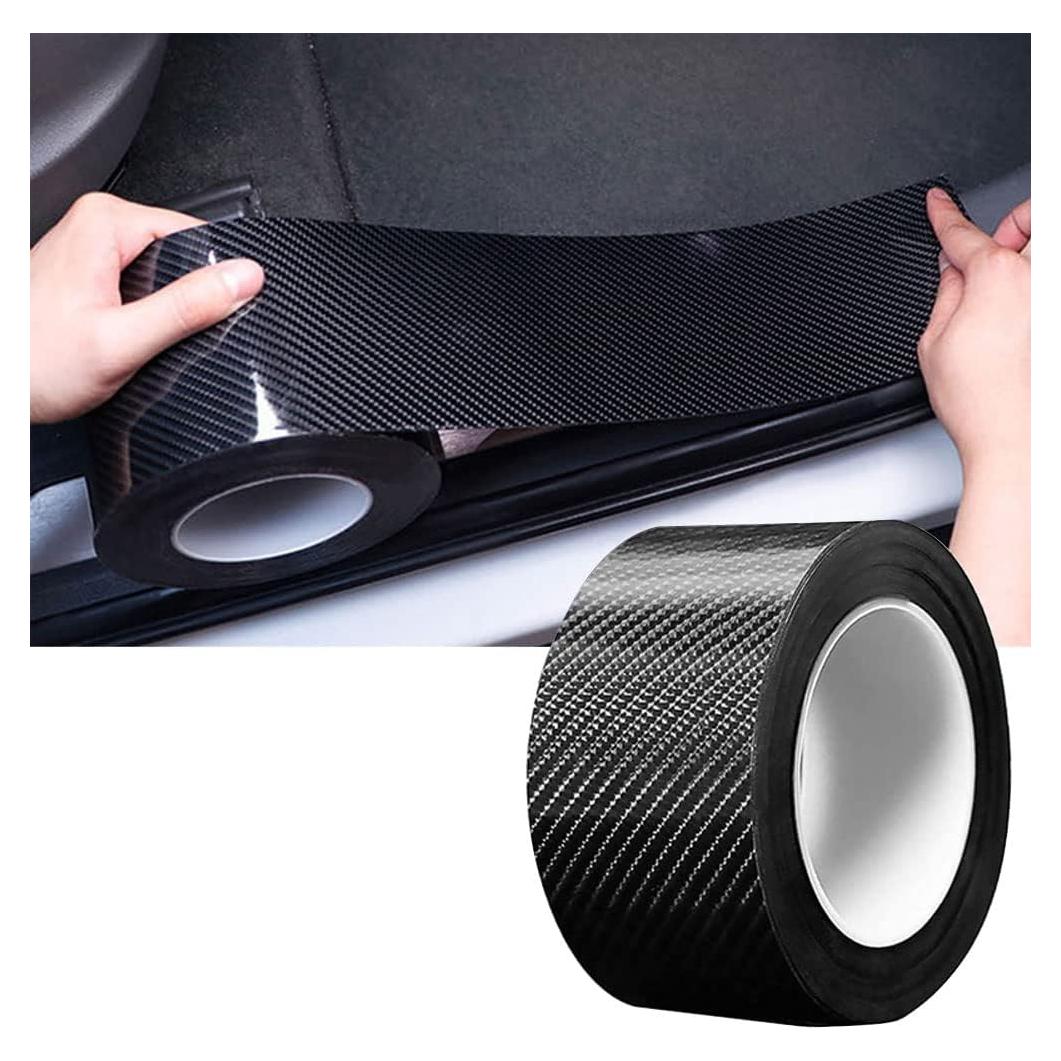 Protector de Bordes de Puertas Leasinder Vinilo 10.06m Negro