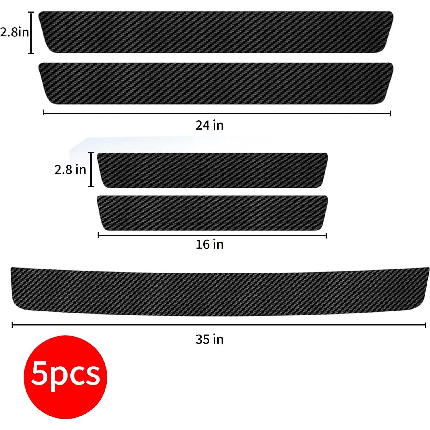 Protector de Umbral de Puerta de Auto JinzhuxiaGS 10 Piezas