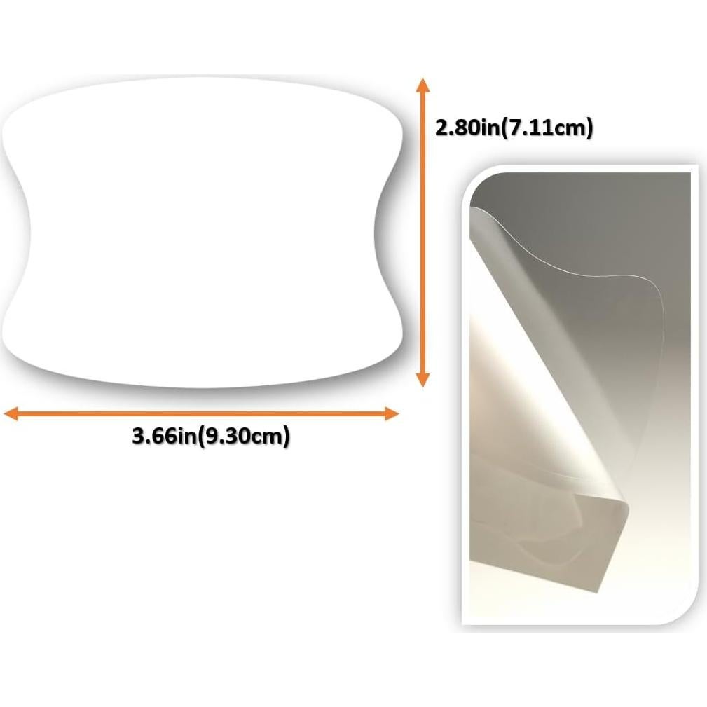 Protector de Taza para Manija de Puerta QLim 5pcs Transparente