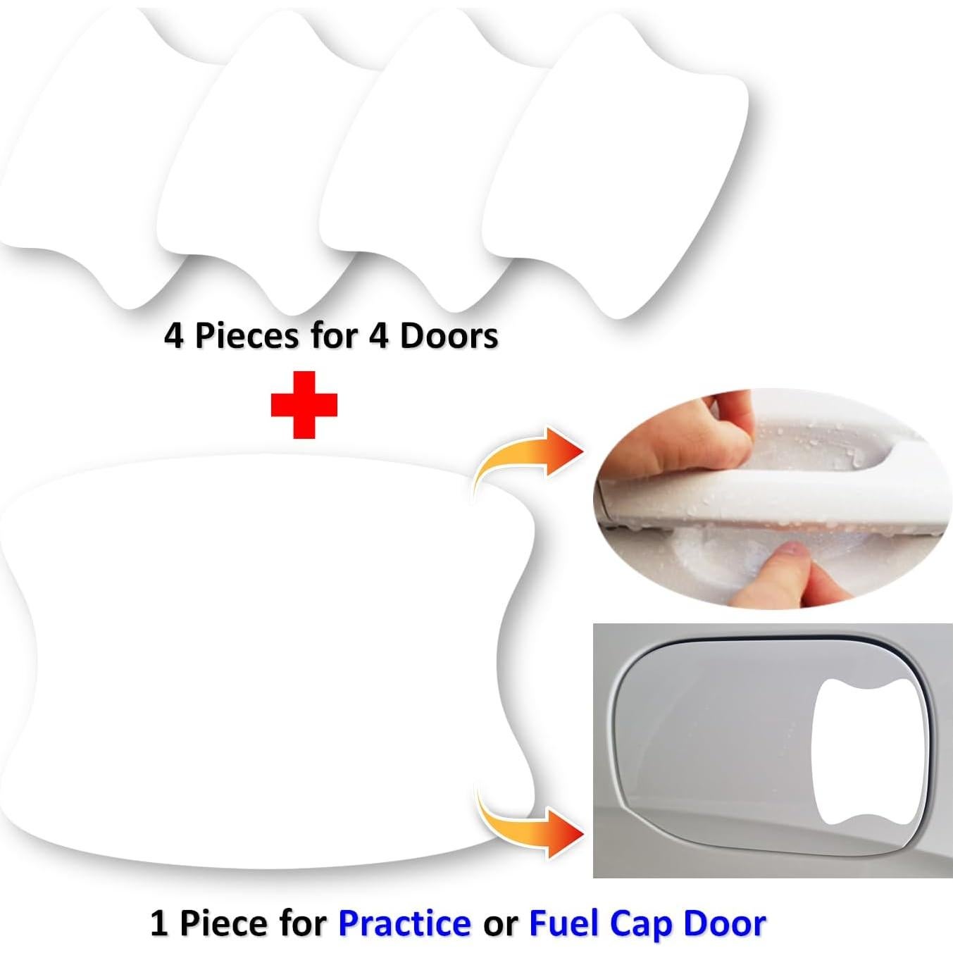 Protector de Taza para Manija de Puerta QLim 5pcs Transparente