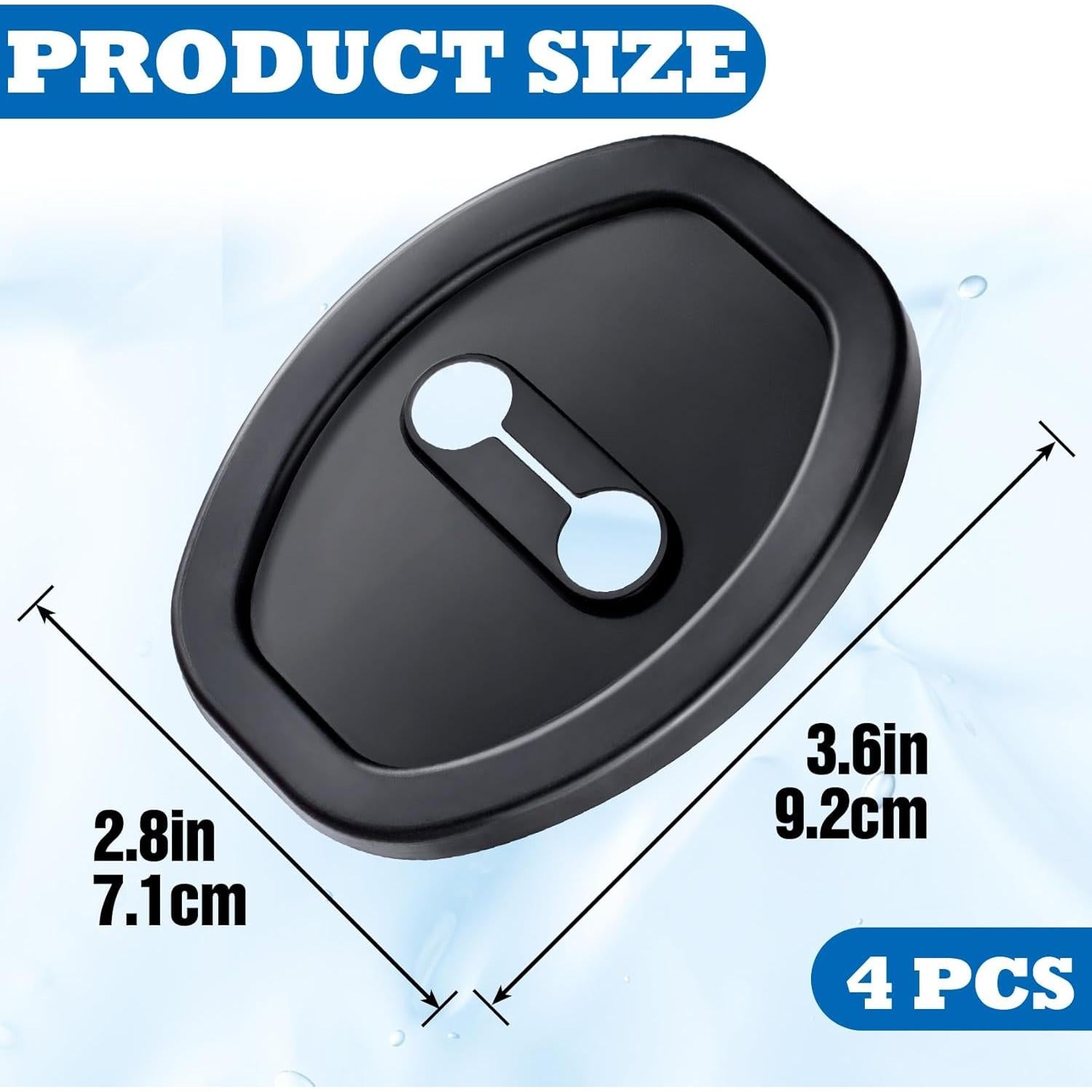Cubierta Protectora de Pestillo de Puerta de Coche DC,CLISENCE - 4 Pcs