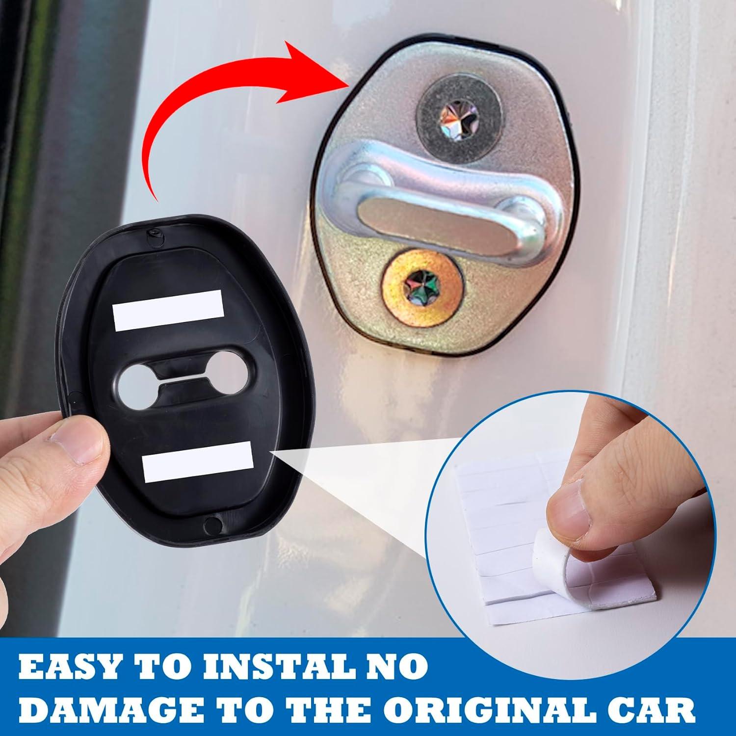 Cubierta Protectora de Pestillo de Puerta de Coche DC,CLISENCE - 4 Pcs