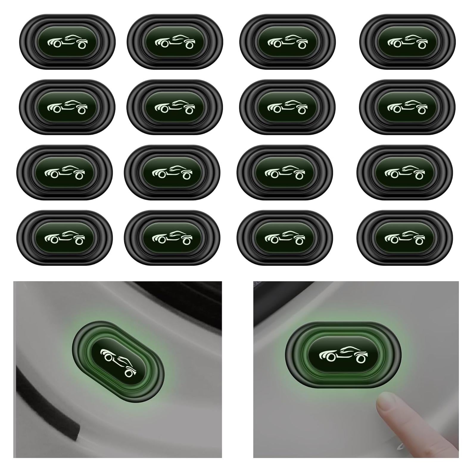 16 Amortiguadores de Puerta de Coche Stacool - Silicona Luminoso