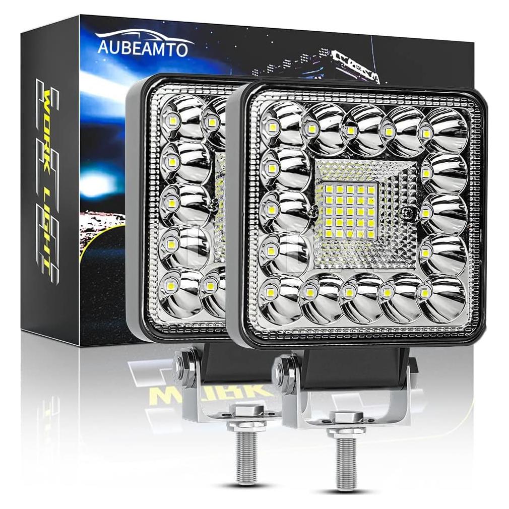 Luces de Trabajo LED 4" AUBEAMTO 123W 24000LM IP65 2Pack