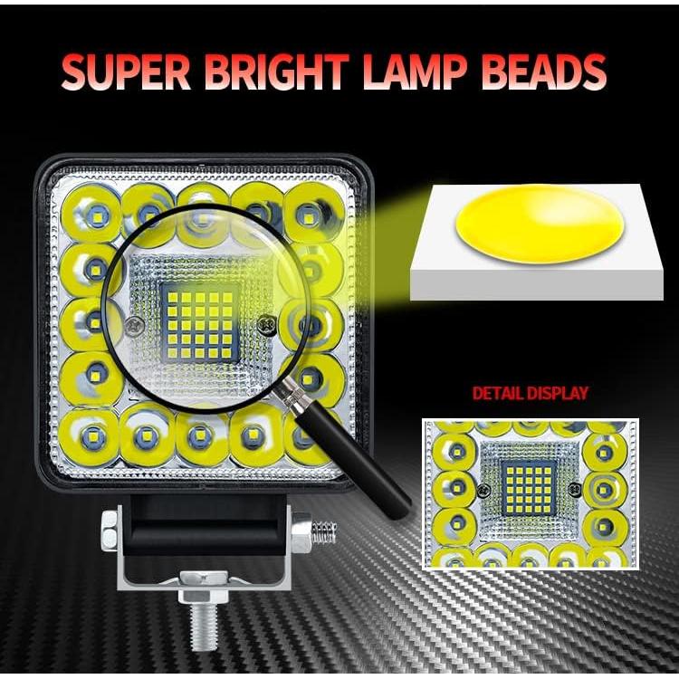 Luces de Trabajo LED 4" AUBEAMTO 123W 24000LM IP65 2Pack
