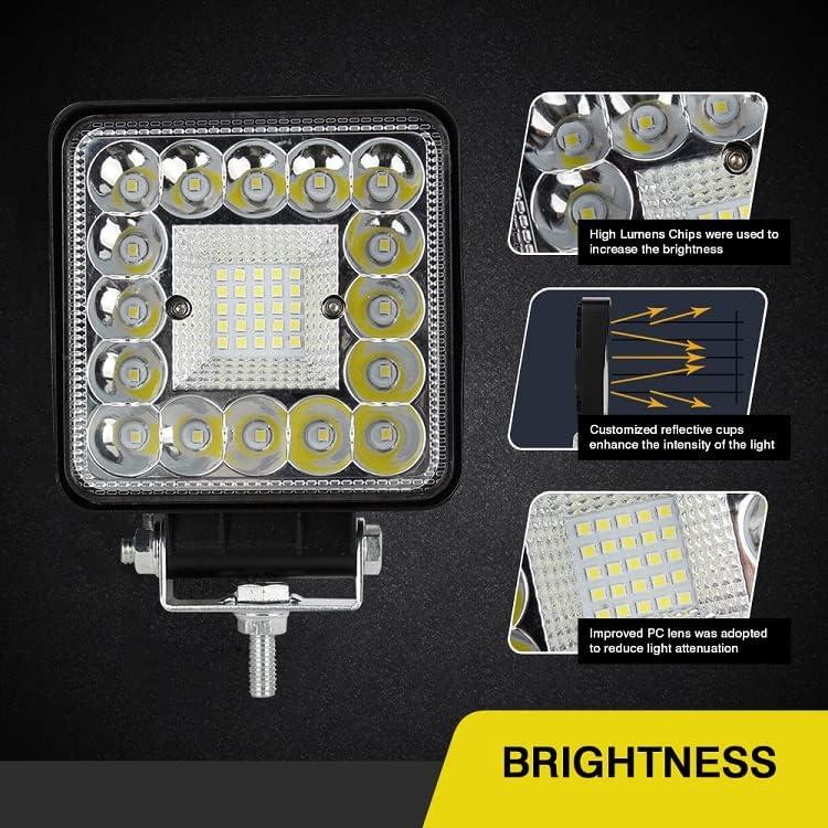 Luces de Trabajo LED 4" AUBEAMTO 123W 24000LM IP65 2Pack