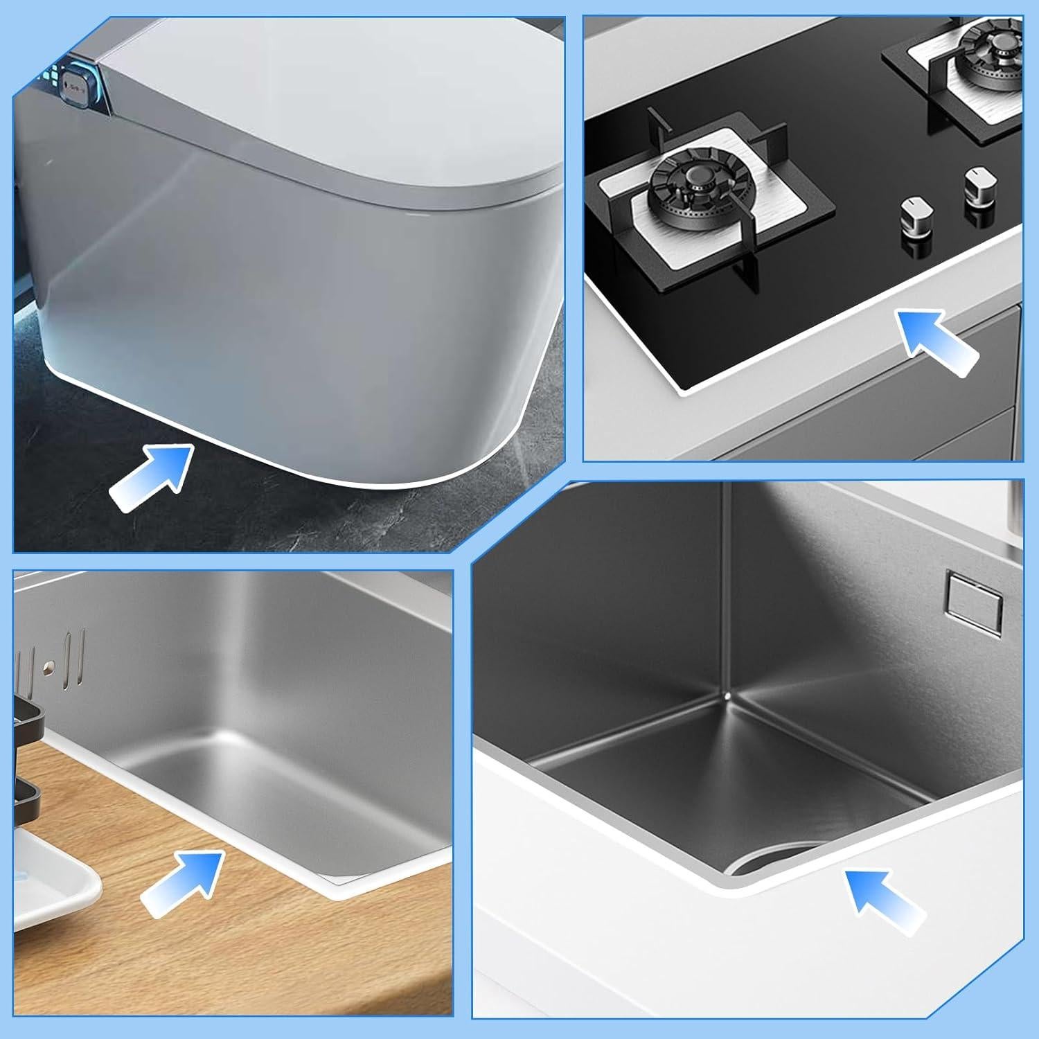 Cinta de Sellado COUMENO 2m Blanca Impermeable para Grietas