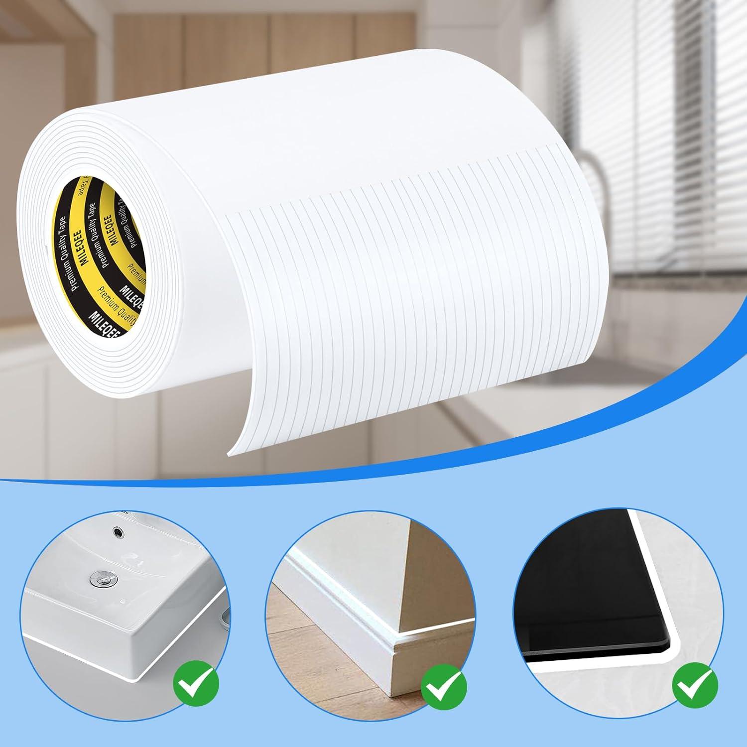 Cinta de Sellado COUMENO 2m Blanca Impermeable para Grietas