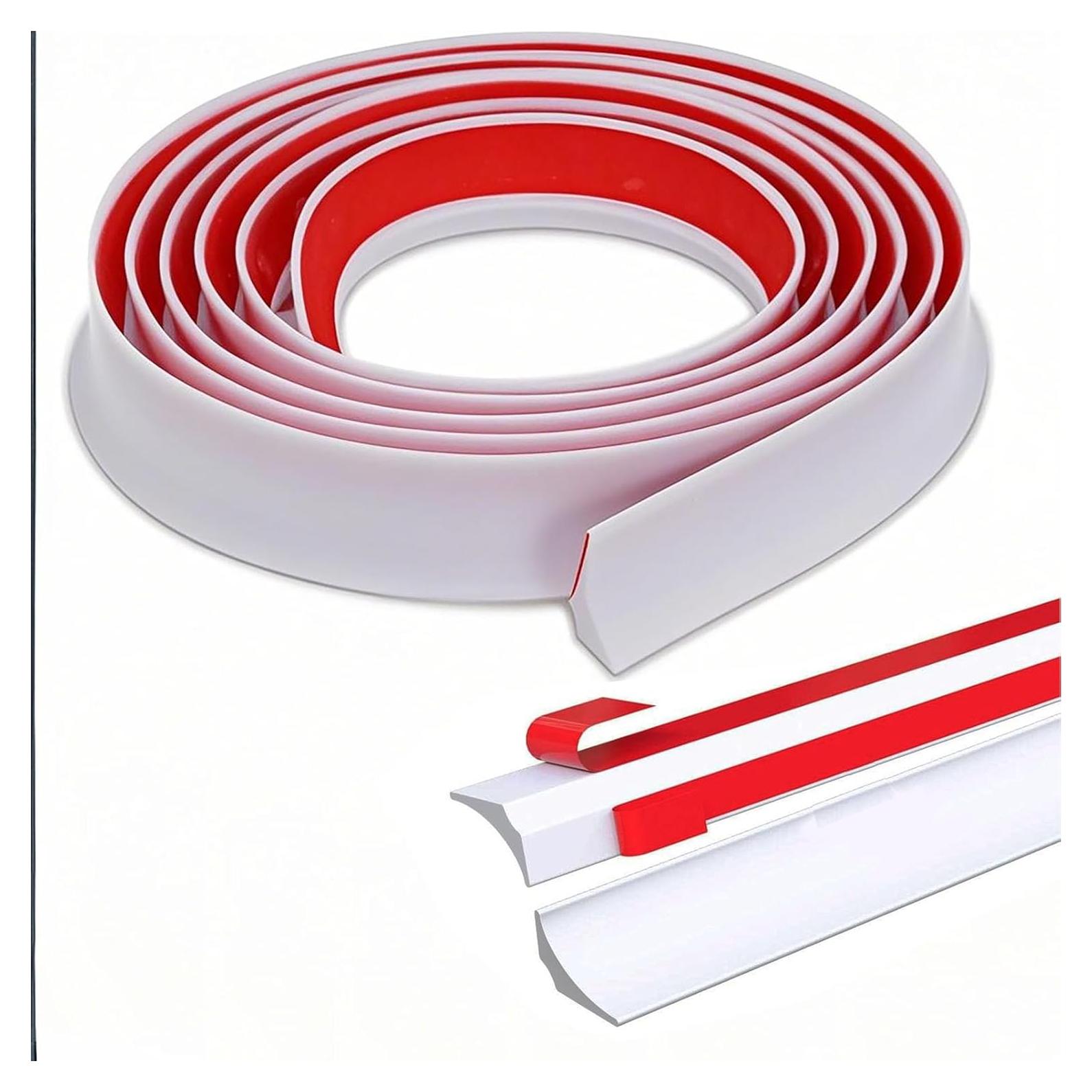 Umbral de Ducha de Silicona Chepanke 3m Impermeable Blanco