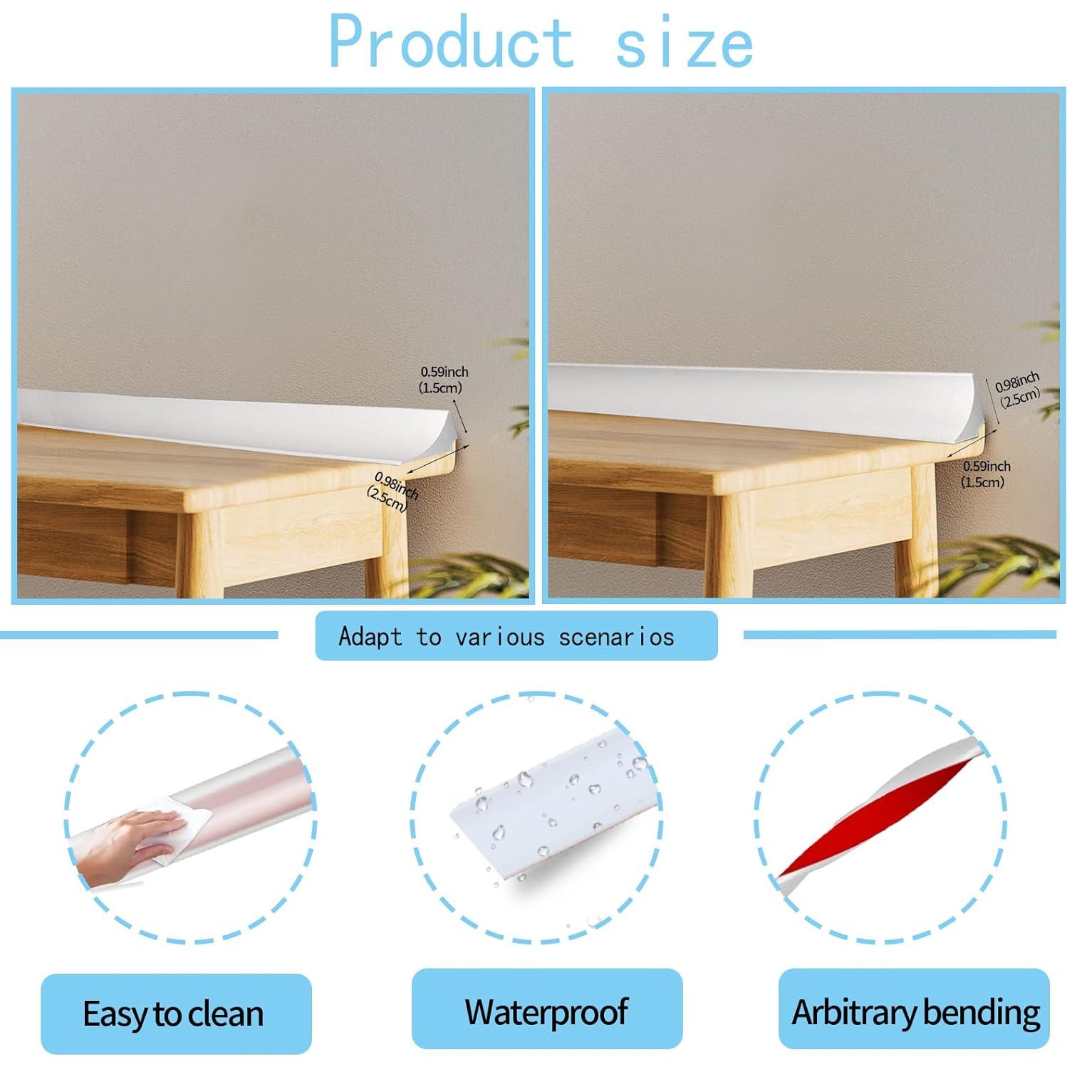 Umbral de Ducha de Silicona Chepanke 3m Impermeable Blanco