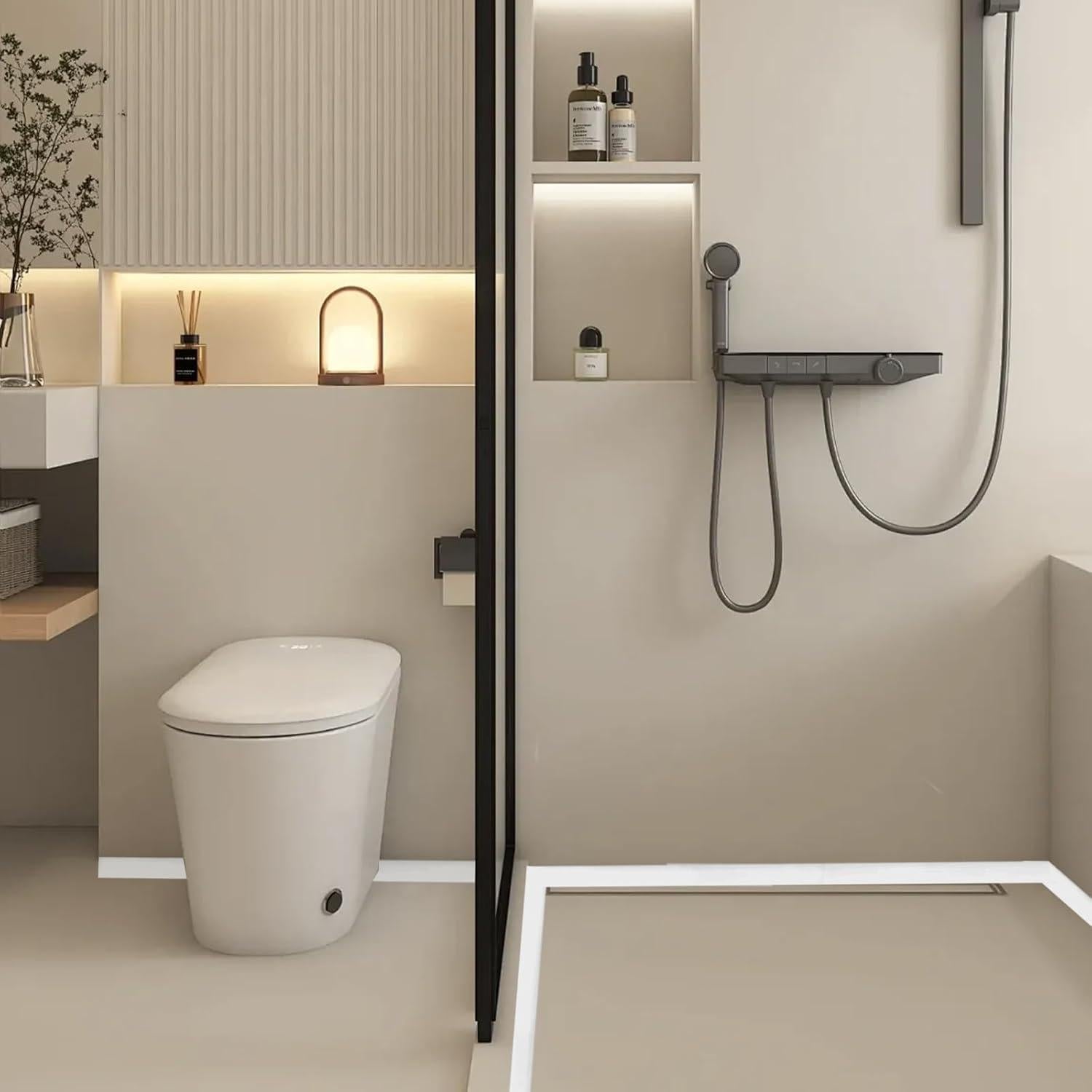 Umbral de Ducha de Silicona Chepanke 3m Impermeable Blanco