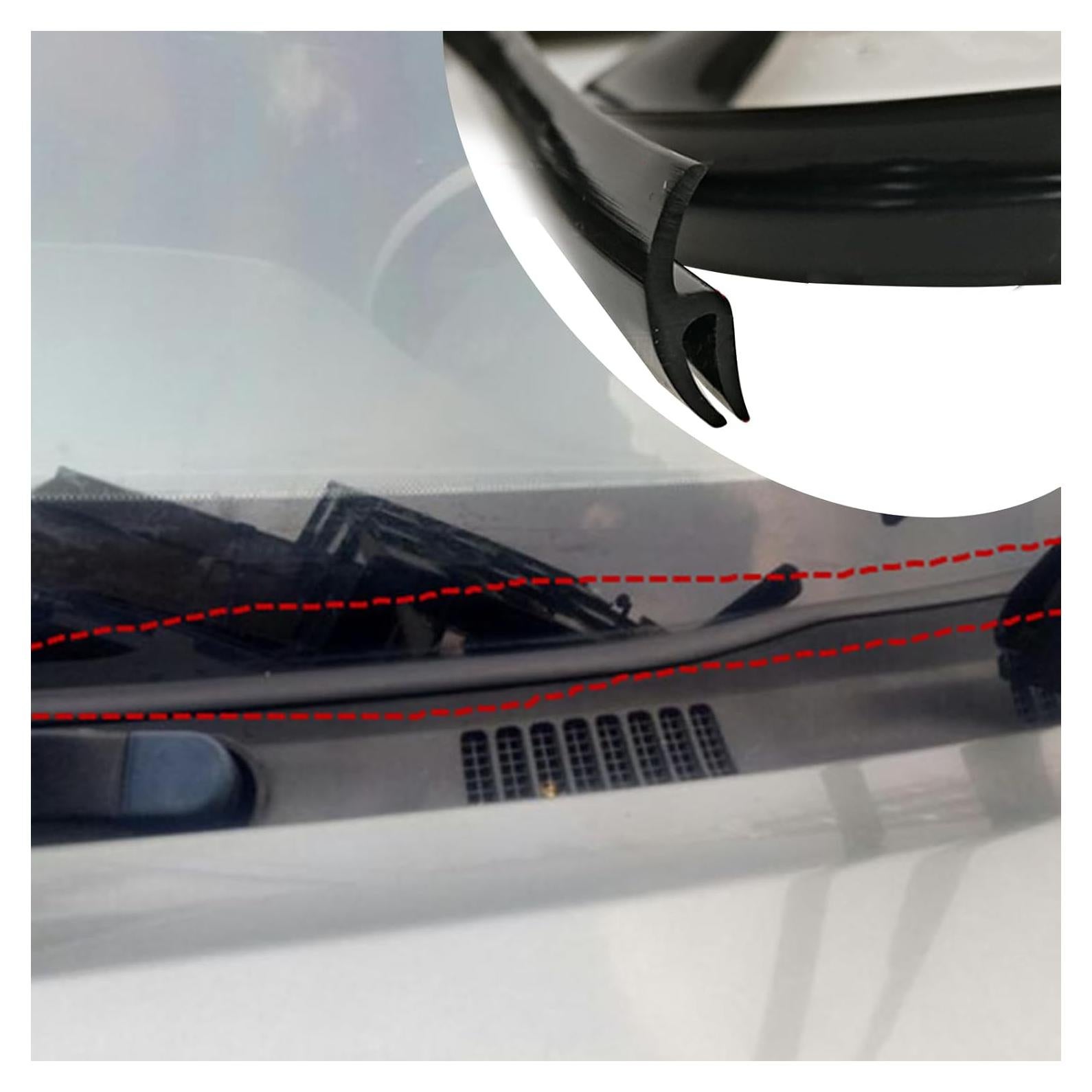 Tira de Sellado de Goma Smeyta 1.7M para Parabrisas Auto