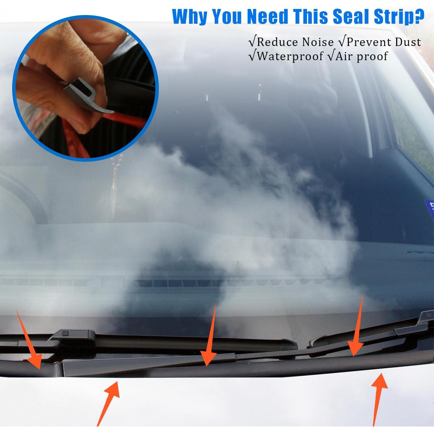 Tira de Sellado de Goma Smeyta 1.7M para Parabrisas Auto