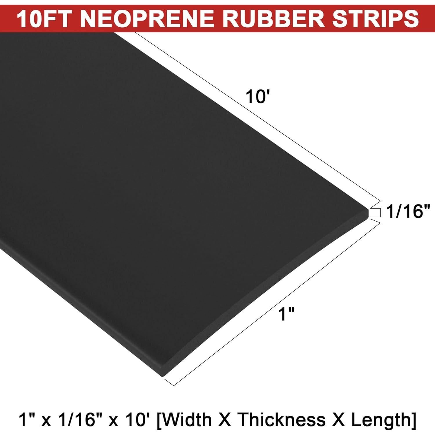 Tira de goma adhesiva 25.4mm x 1.6mm x 3m Miuwauer