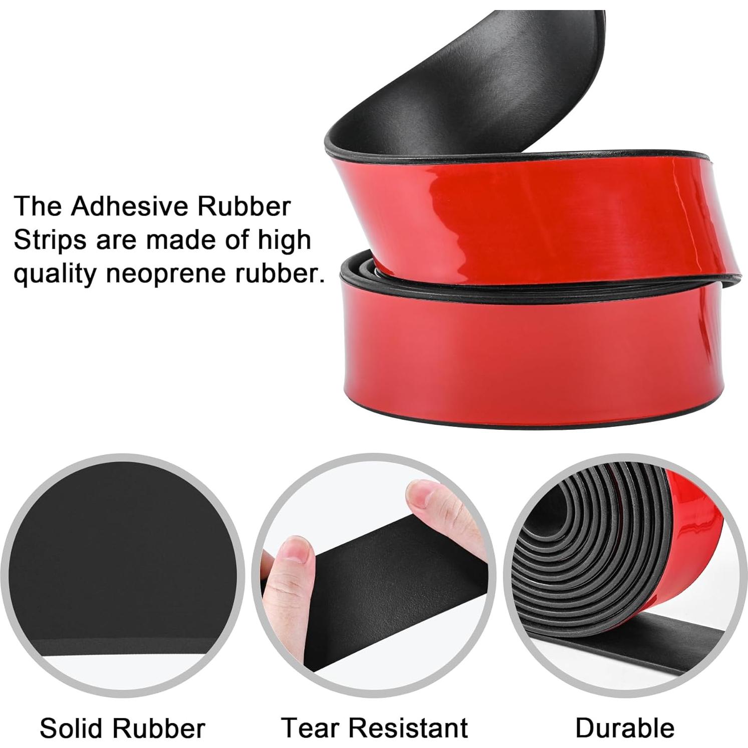 Tira de goma adhesiva 25.4mm x 1.6mm x 3m Miuwauer