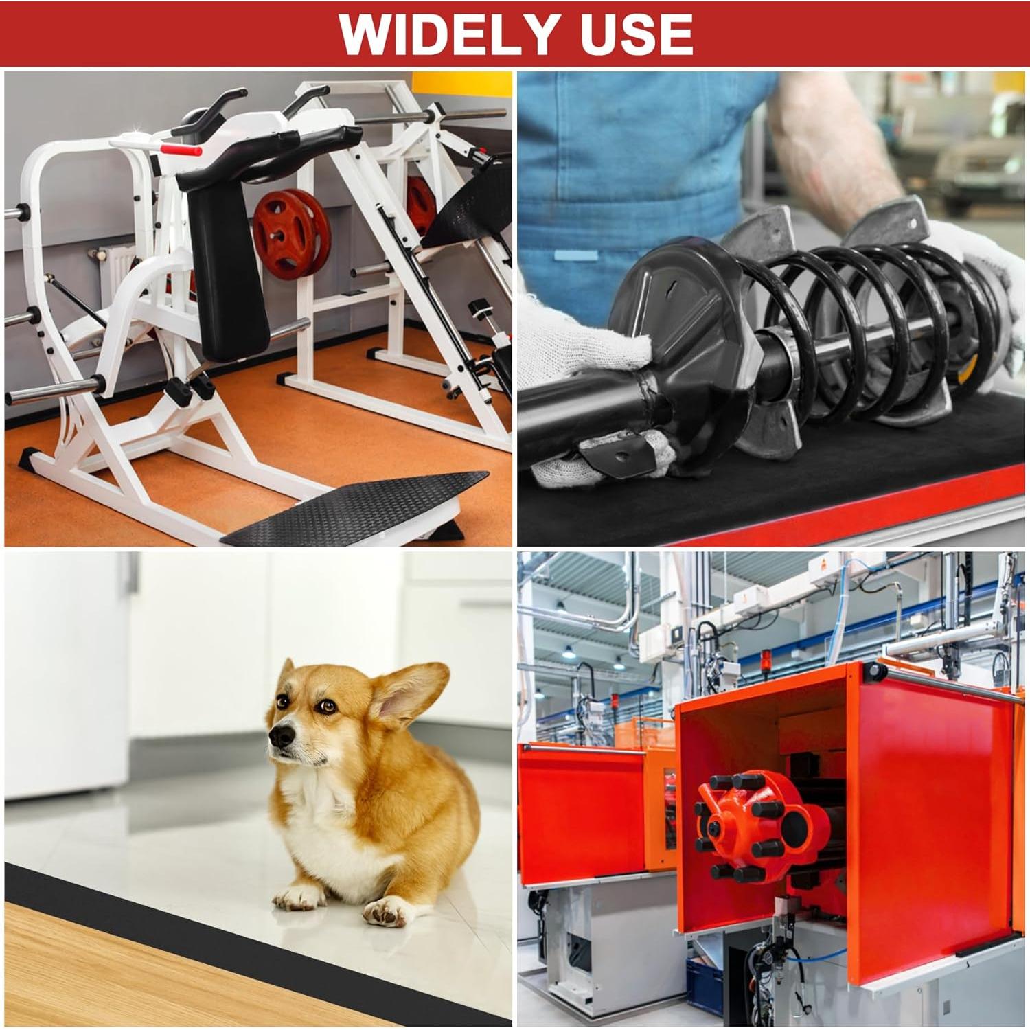 Tira de goma adhesiva 25.4mm x 1.6mm x 3m Miuwauer