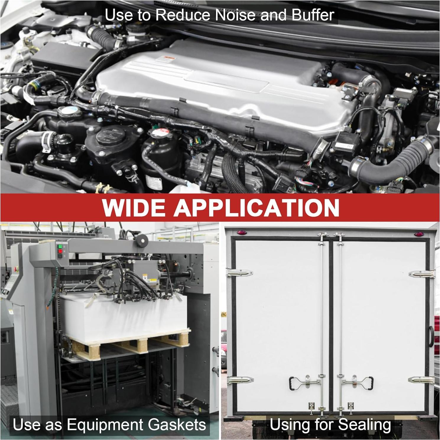 Tira de goma adhesiva 25.4mm x 1.6mm x 3m Miuwauer