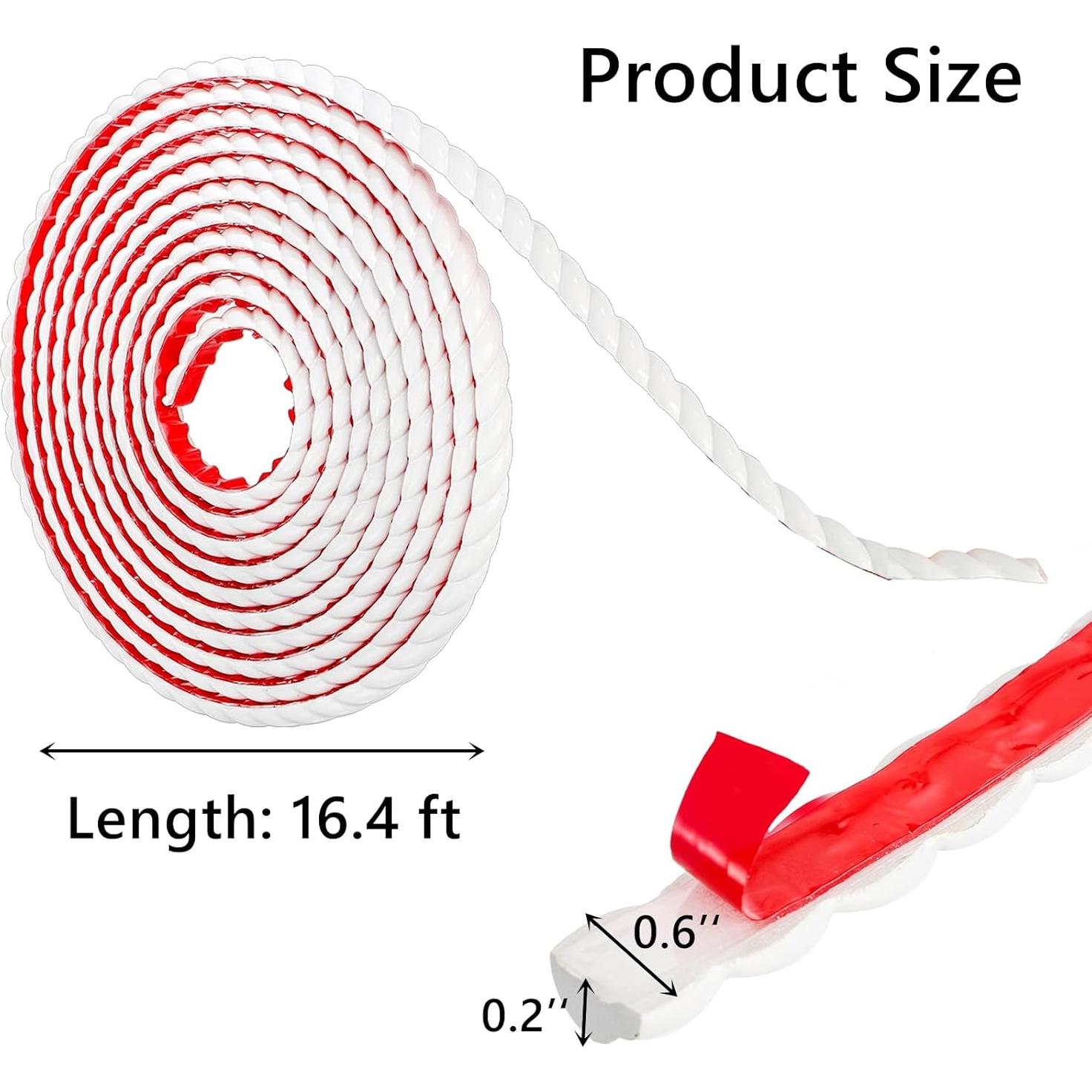 Moldura Autoadhesiva Cididu 5m PVC Flexible para Decoración