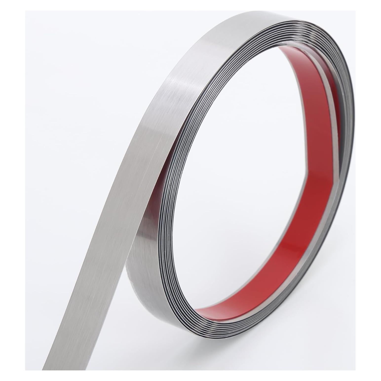 Moldura Autoadhesiva de Acero Inoxidable Coengwui 6.1m Plata