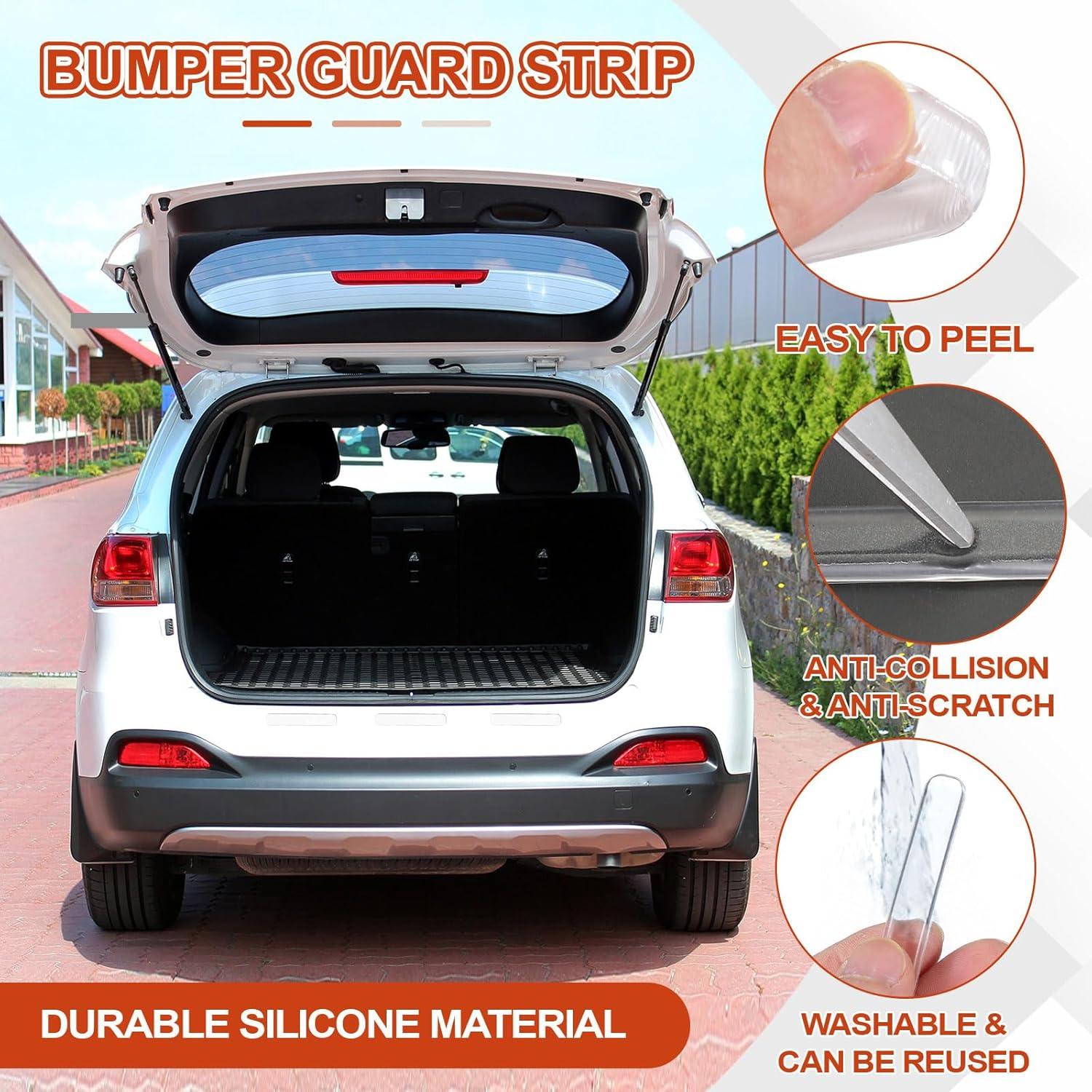 Tira de Protección de Parachoques PATIKIL 50 Pcs Silicona Transparente