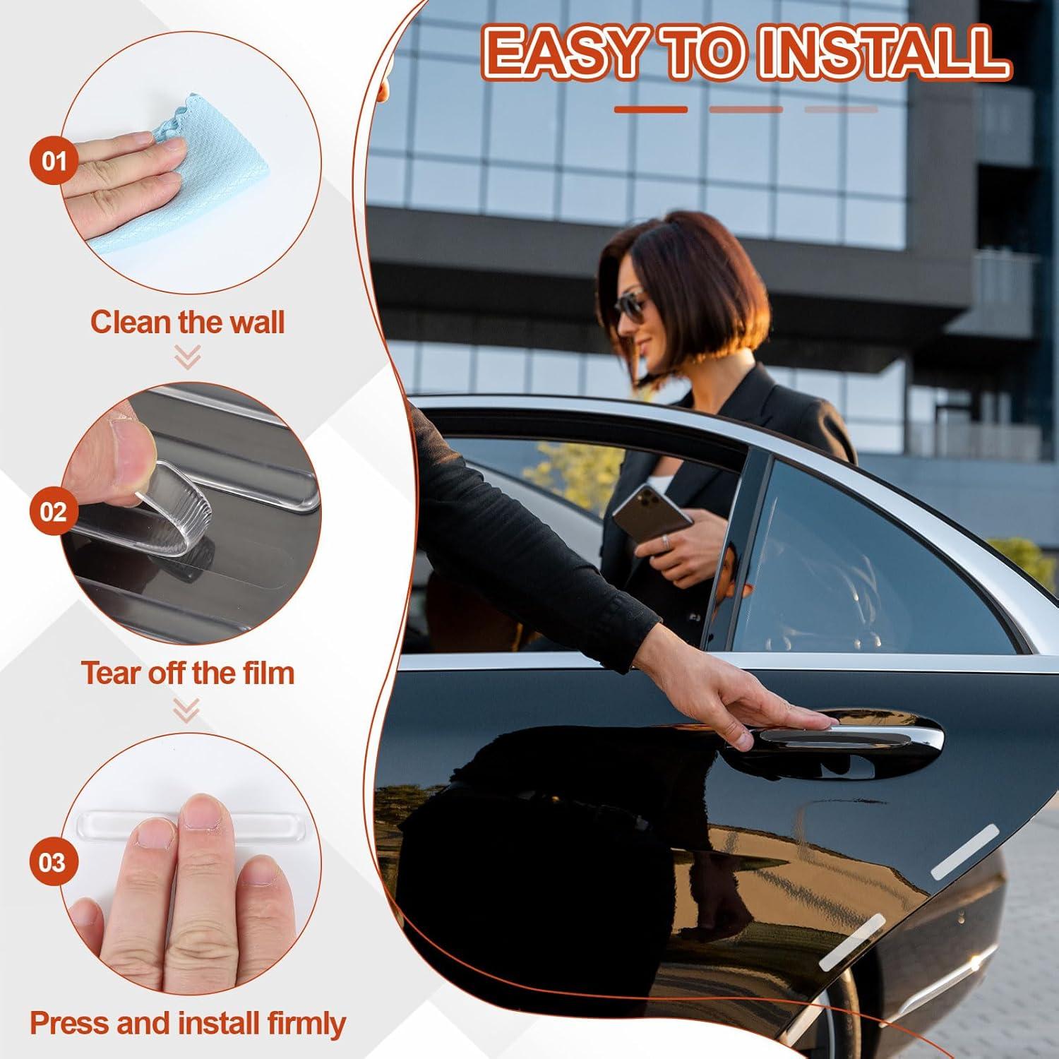 Tira de Protección de Parachoques PATIKIL 50 Pcs Silicona Transparente