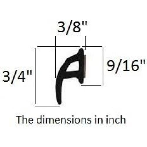 Sello de Goma Universal M M SEALS 6.10m para Ventanas y Puertas
