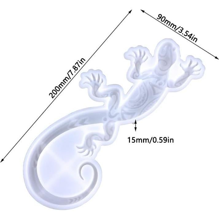 Molde de Resina Epóxica Gecko Tone Fun 20 cm para Decoración