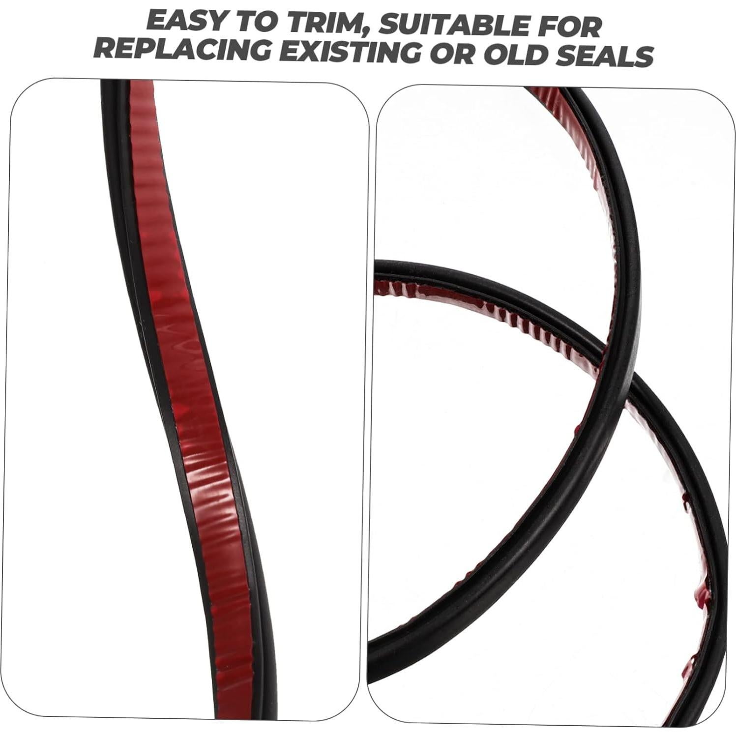 Tira de Sello Aislante para Puerta ETHZZLE 600x1cm Negro