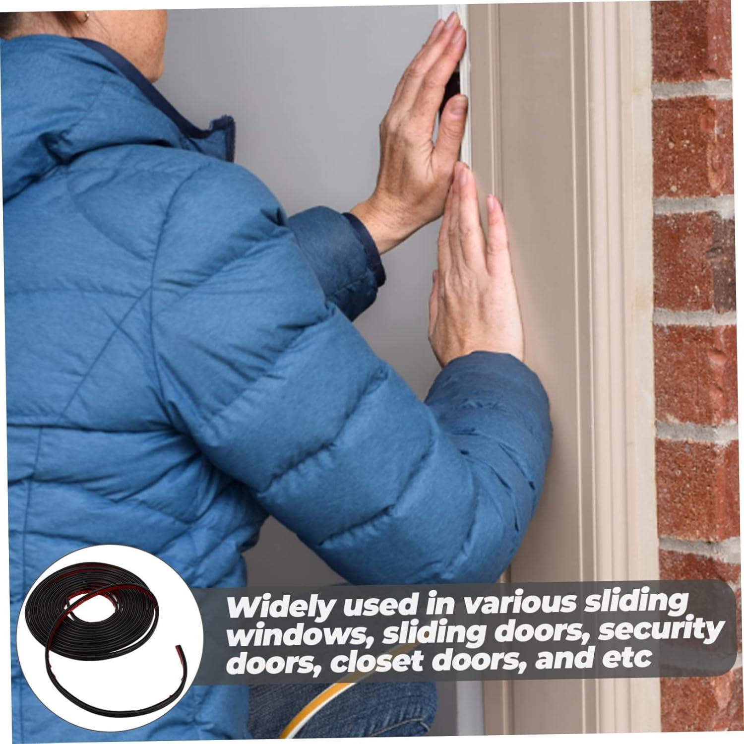 Tira de Sello Aislante para Puerta ETHZZLE 600x1cm Negro