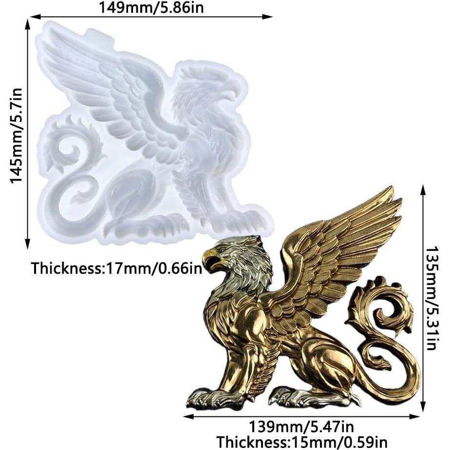 Molde de Resina Epóxica en Forma de Grifo Tone Fun 14.9x14.5 cm