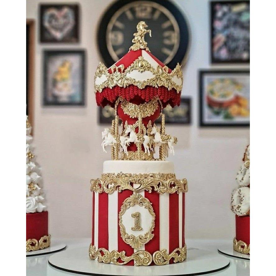 Molde de Silicona para Pastel de Boda Anyana Scroll Grande