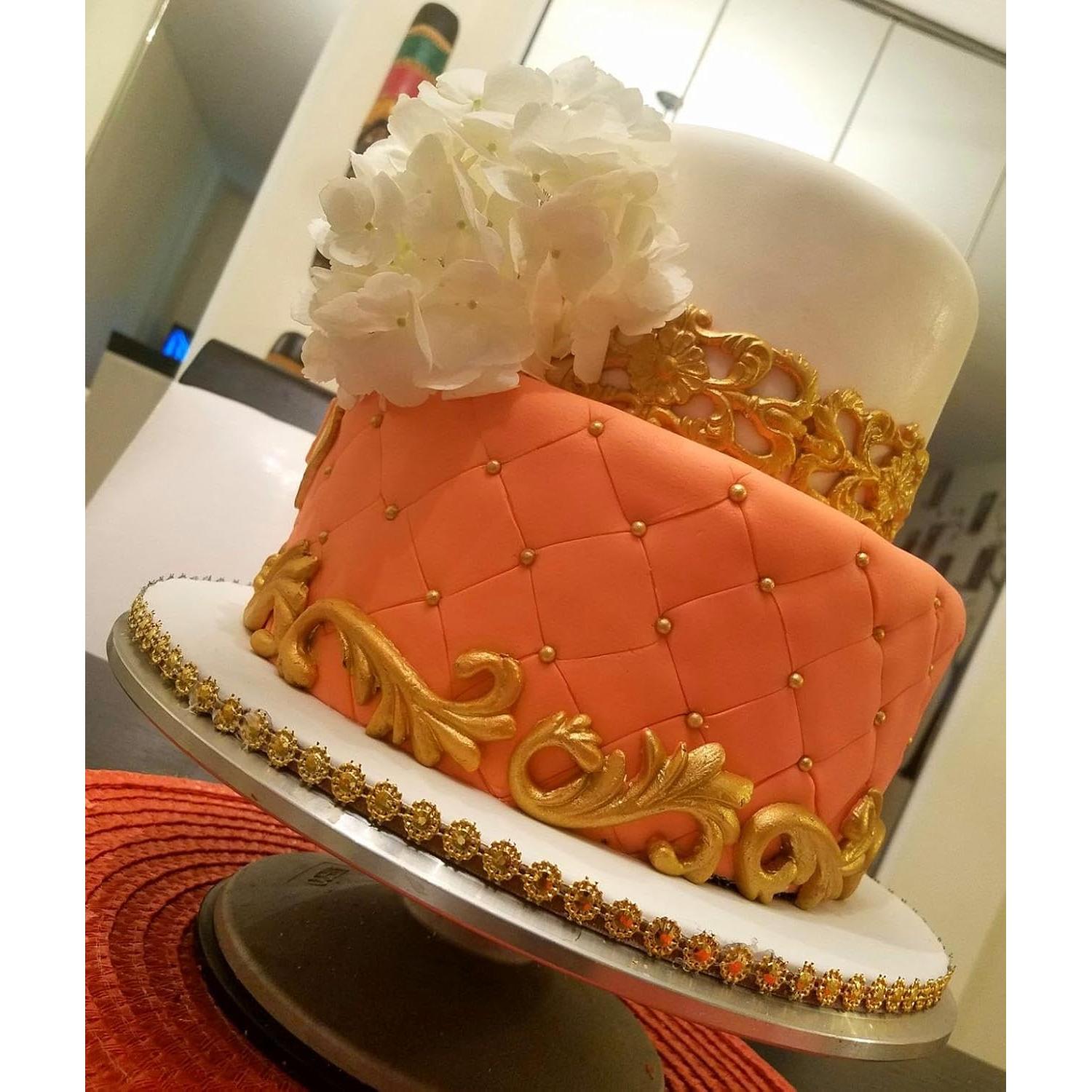 Molde de Silicona para Pastel de Boda Anyana Scroll Grande