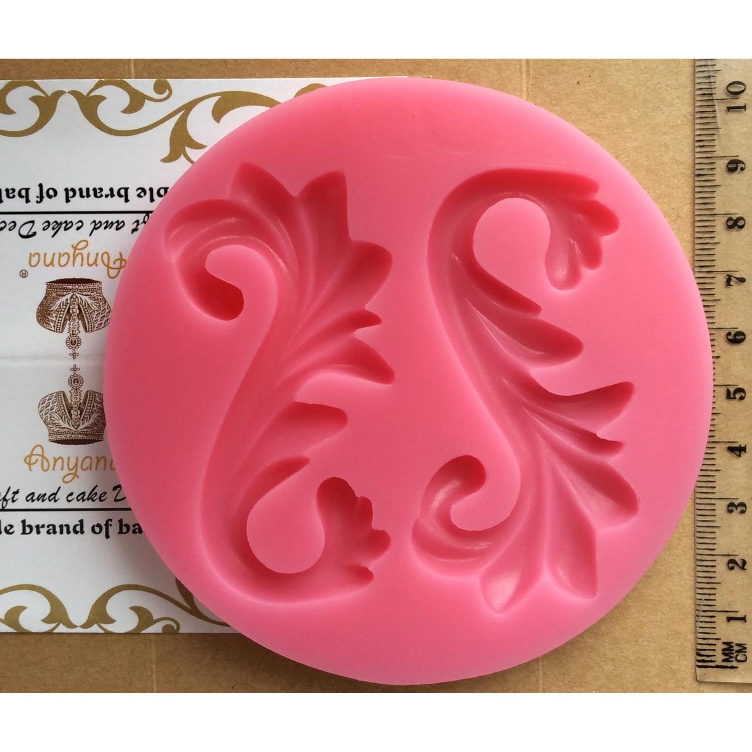 Molde de Silicona para Pastel de Boda Anyana Scroll Grande