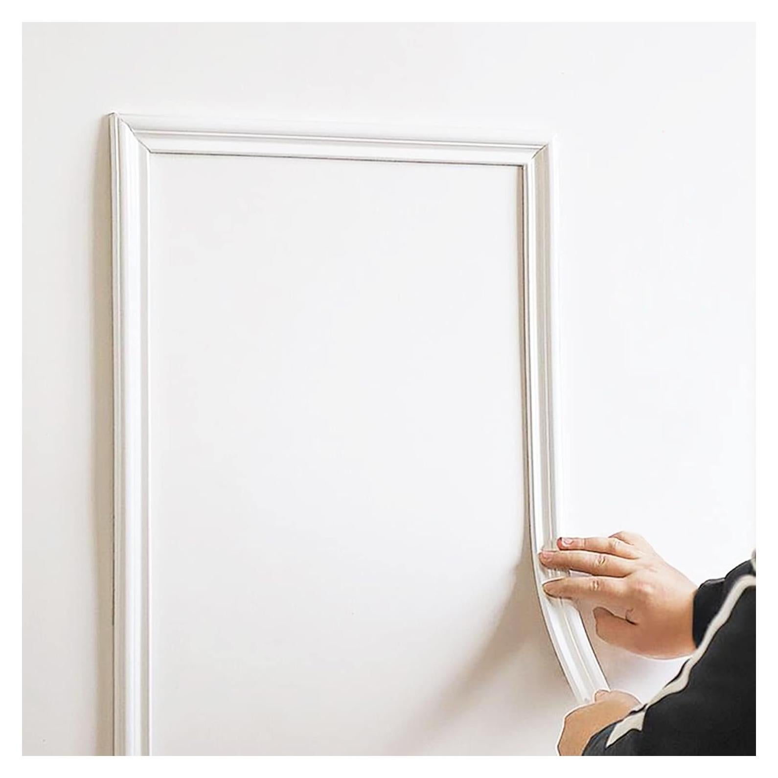 Moldura Autoadhesiva Trimold 3m x 4.1cm Blanca para Pared