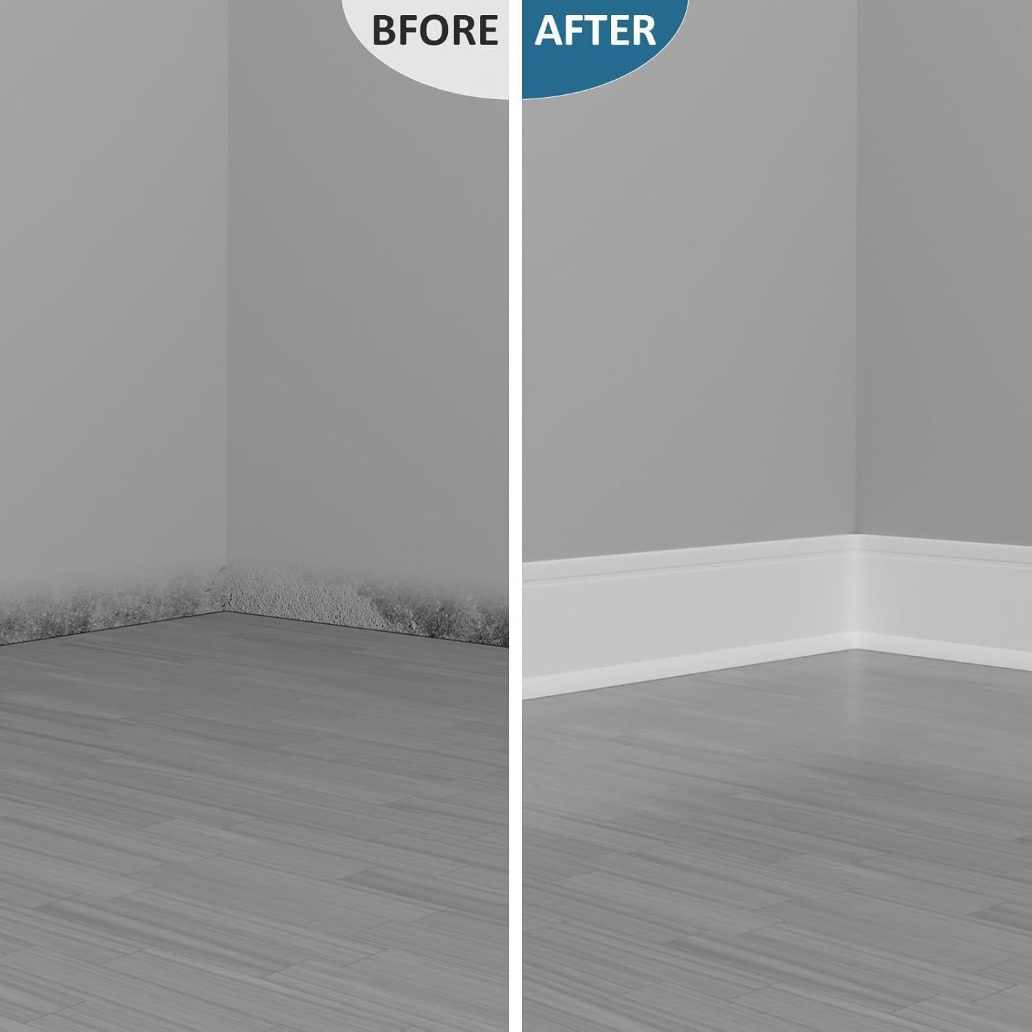 Moldura de Zócalo Flexible Duzzy 10.2 cm x 6.1 m Vinilo