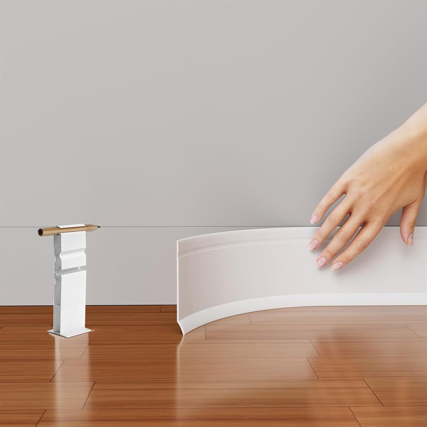 Moldura de Zócalo Flexible Duzzy 10.2 cm x 6.1 m Vinilo