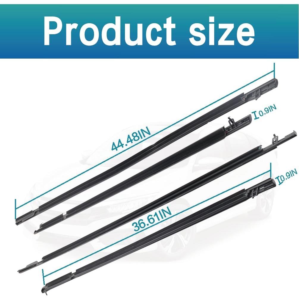 Sello de Ventana YBDDZH para Honda Civic 2006-2011 Juego de 4