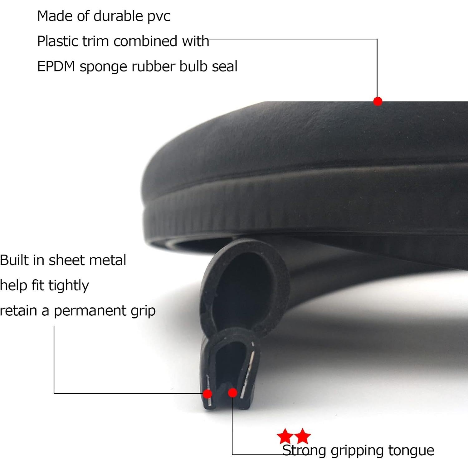 Tira de Sello de Goma Tintvent 7.92m Universal Aislante Acústico