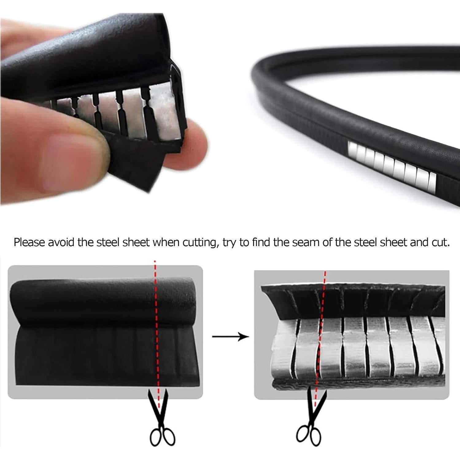 Tira de Sello de Goma Tintvent 7.92m Universal Aislante Acústico