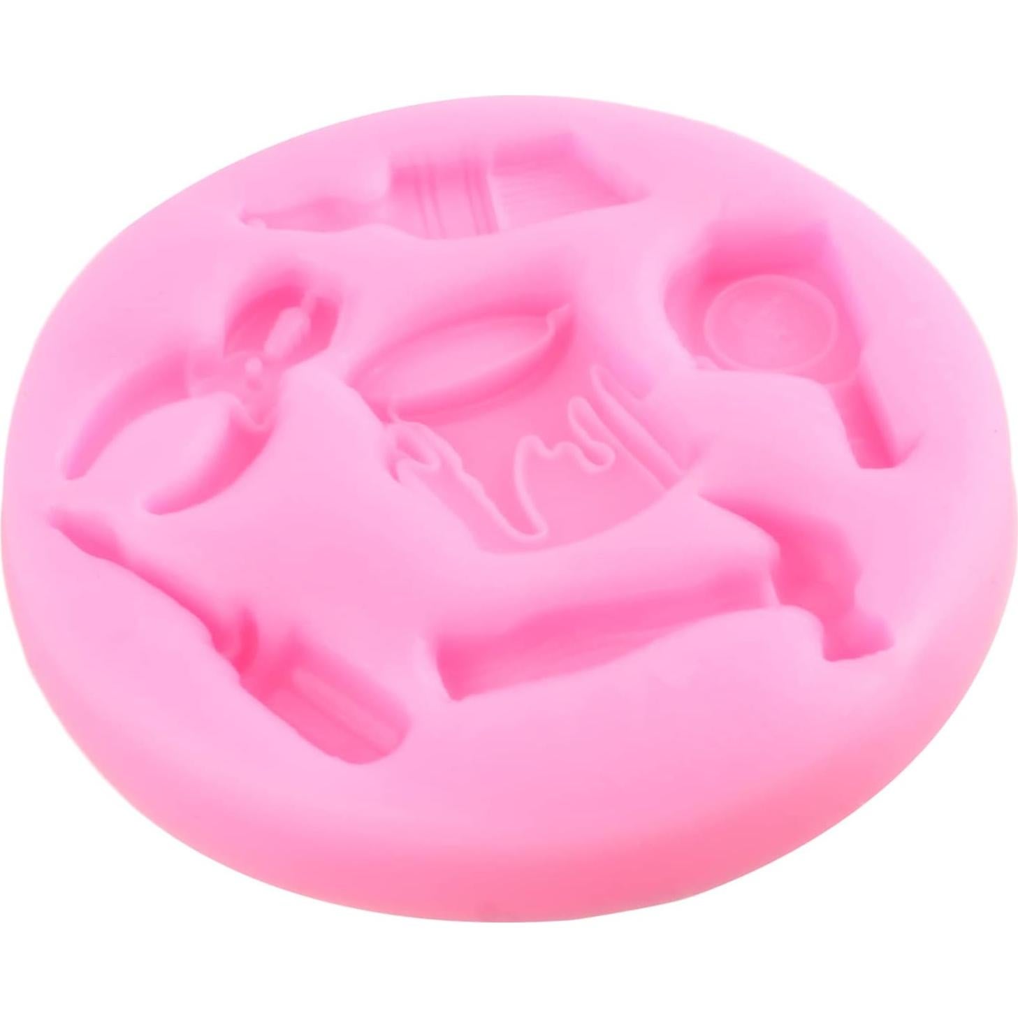 Set de 4 Moldes de Silicona MIYAHOUSE para Decoración de Pasteles