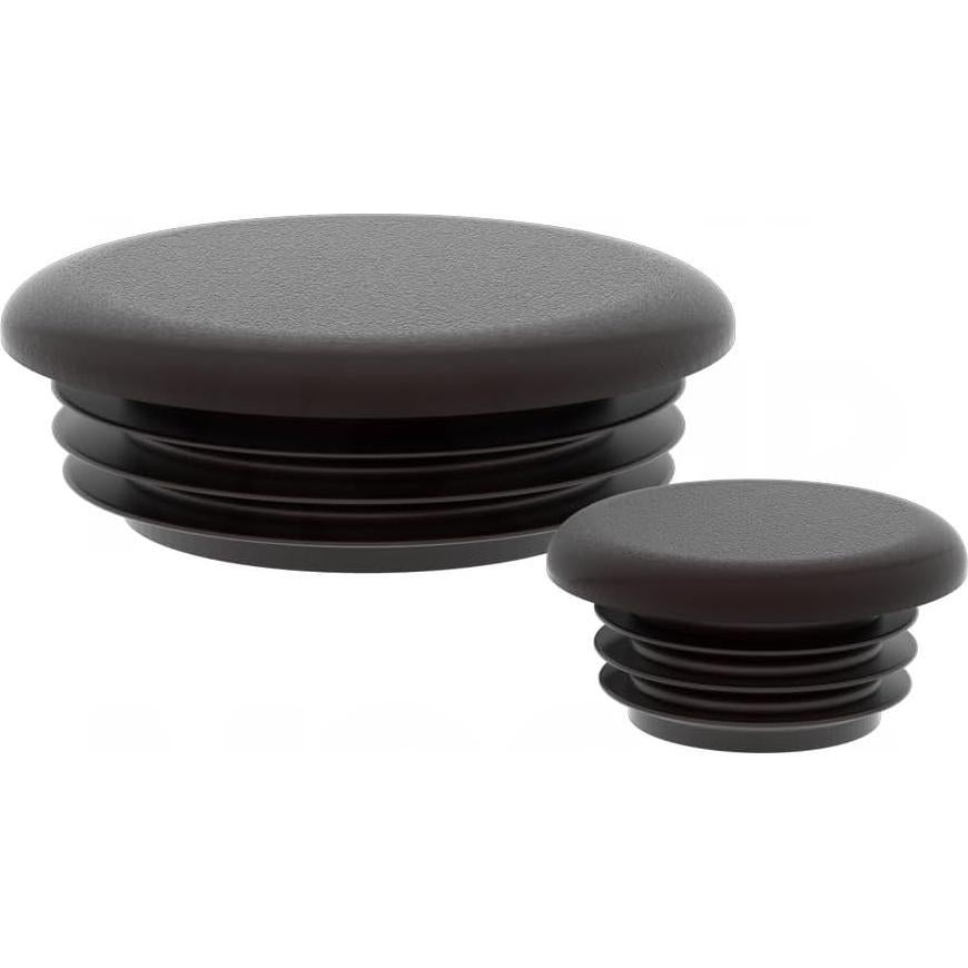 Tapones MOCAP para Tubos Redondos 42mm - 1000pcs Negro Mate