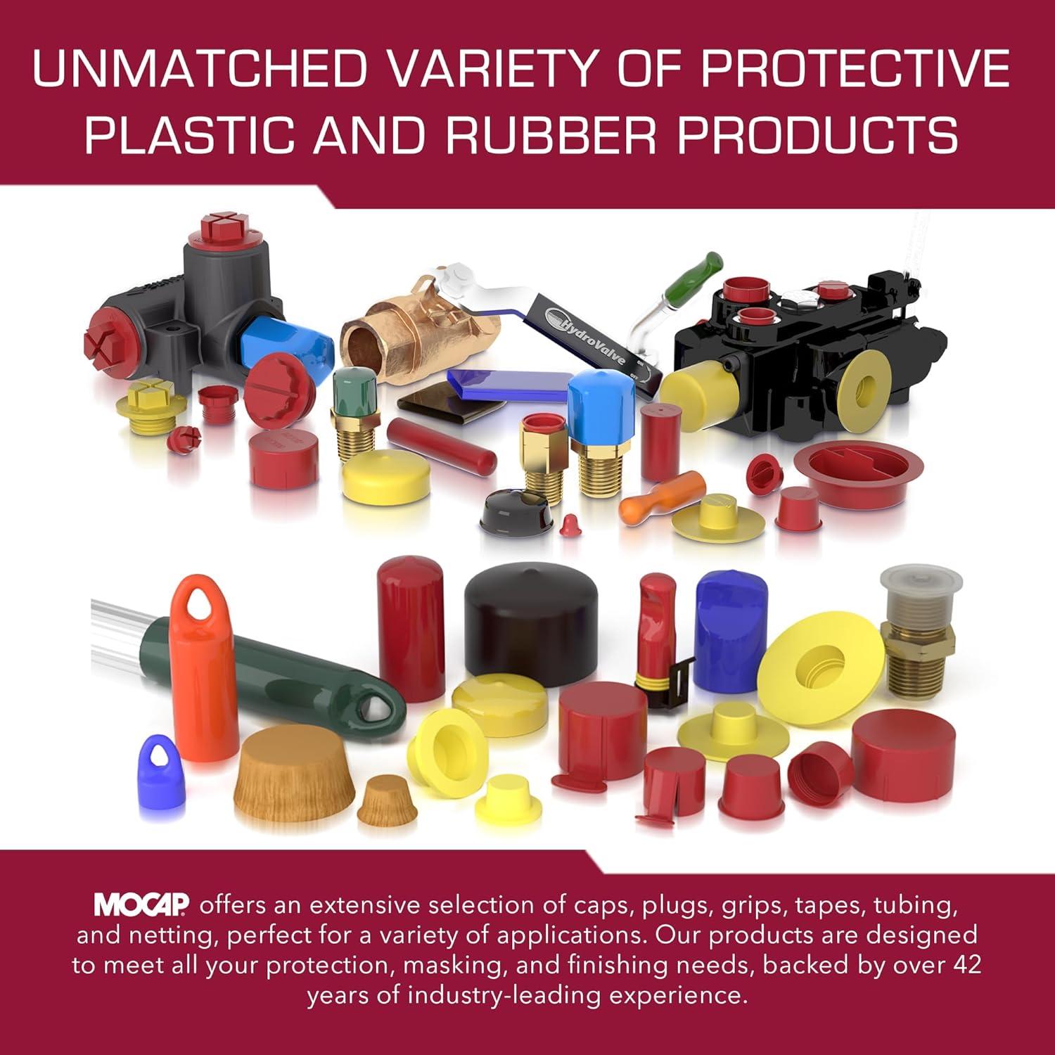 Tapones MOCAP para Tubos Redondos 42mm - 1000pcs Negro Mate