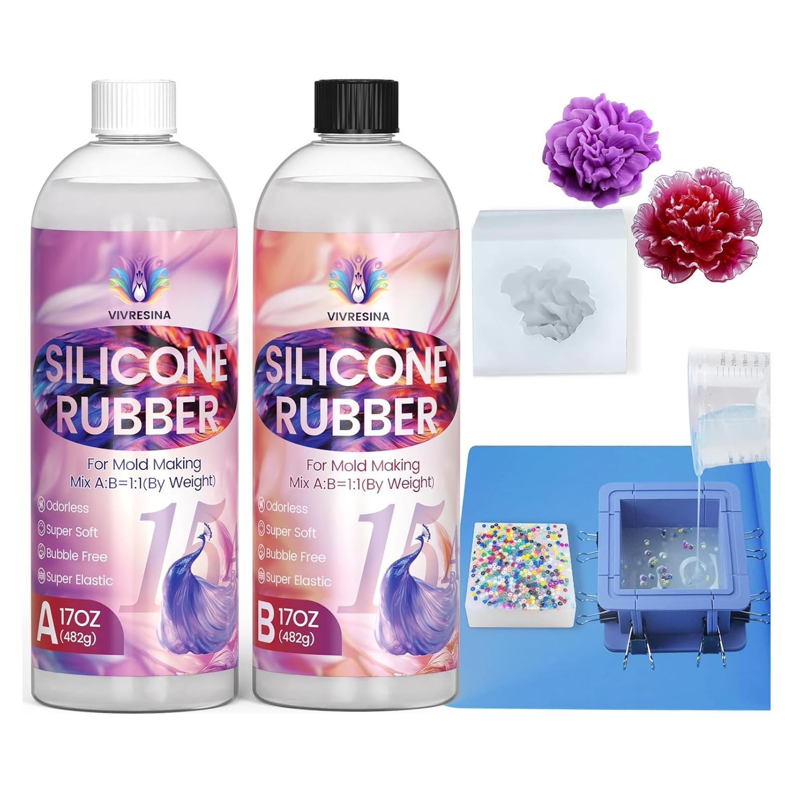 Kit de Moldes de Silicona Vivresina 34 OZ 15A Antiestrés