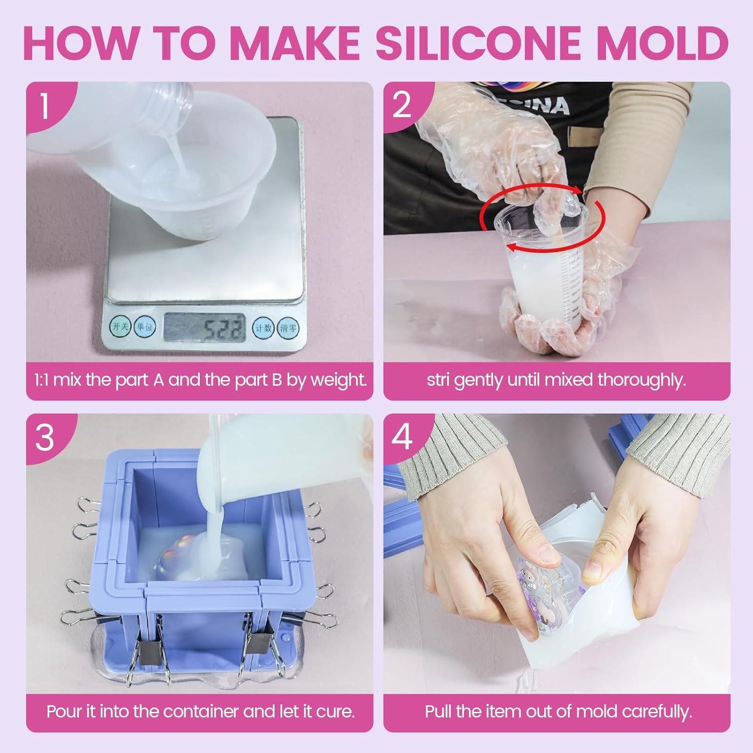 Kit de Moldes de Silicona Vivresina 34 OZ 15A Antiestrés