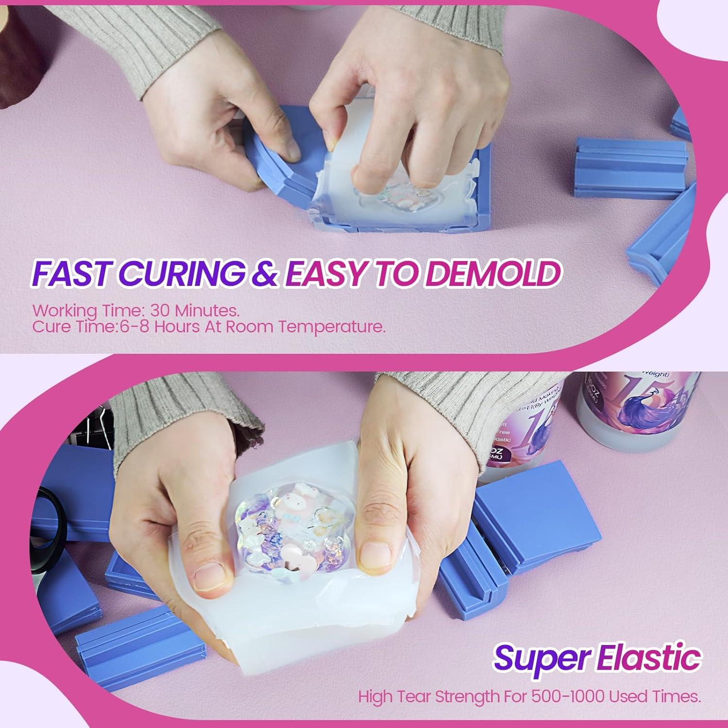 Kit de Moldes de Silicona Vivresina 34 OZ 15A Antiestrés