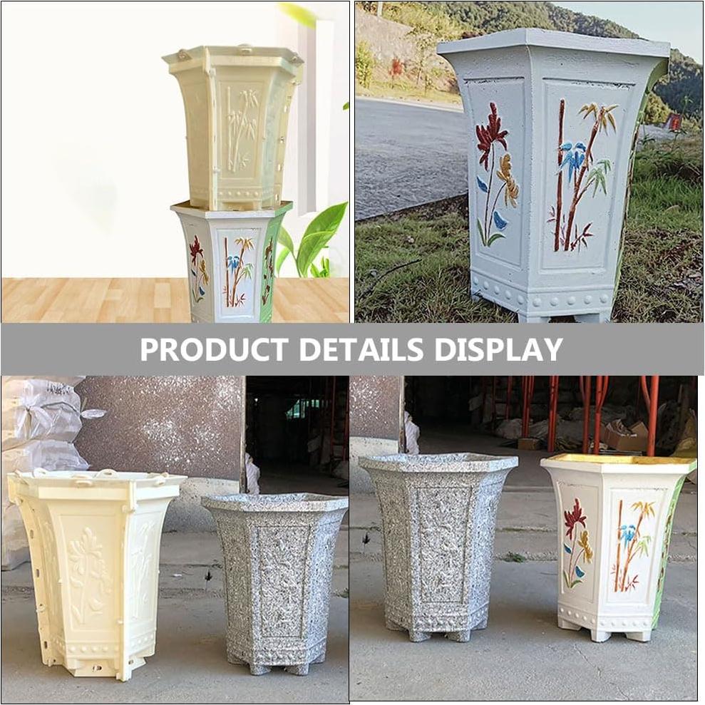 Molde de Resina Epóxica GANAZONO Hexagonal para Macetas