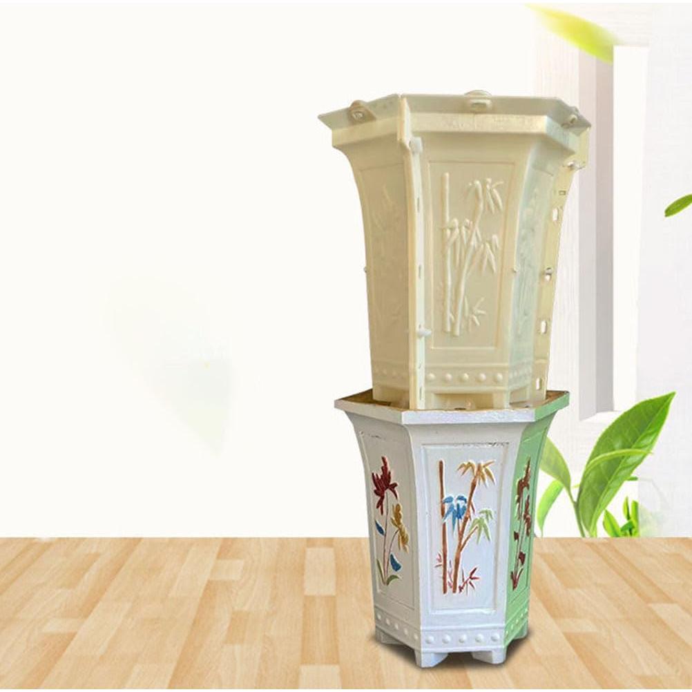 Molde de Resina Epóxica GANAZONO Hexagonal para Macetas